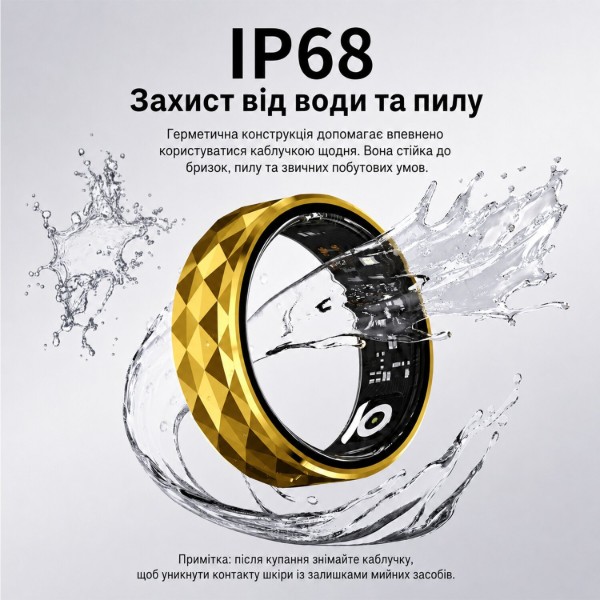 Фото - Смарт - кільце INSPIRE HSR12 Gold (HSR12-8-gold)